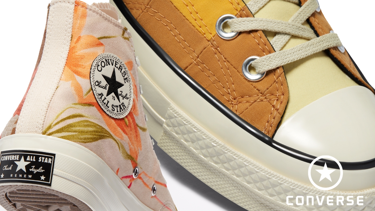 These are the Converse Chuck 70 CxC Aloha Shirts &#038; Natural Dye