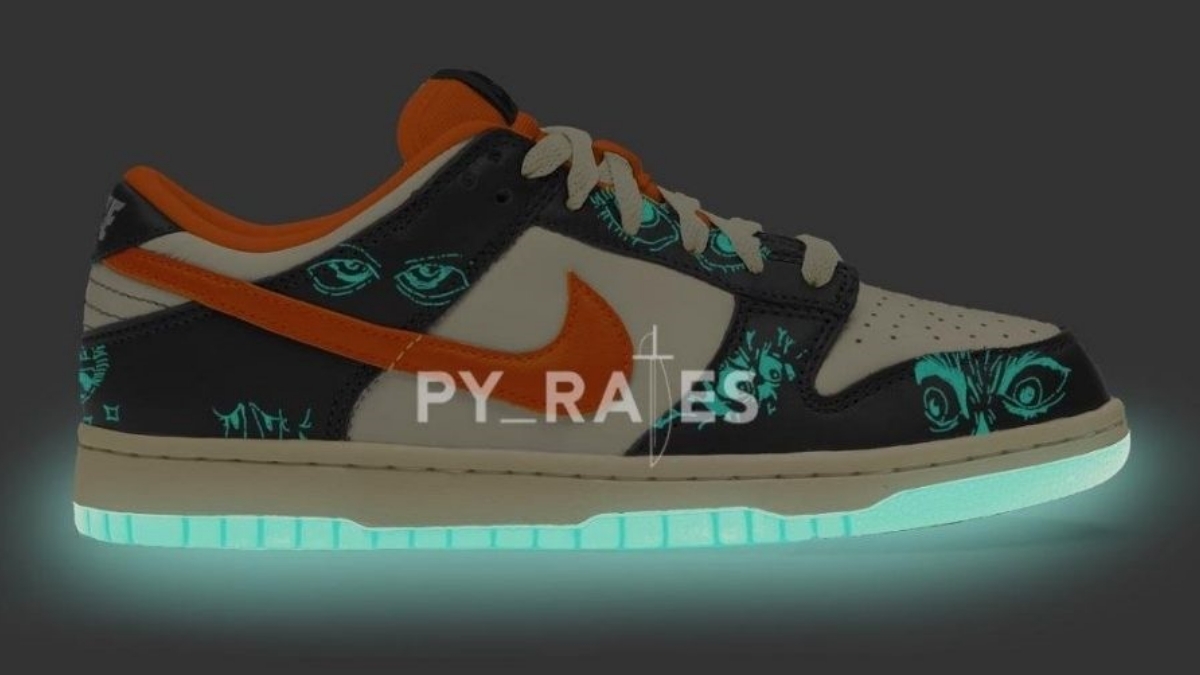 This Nike Dunk Low Halloween sneaker has a sick glow in the dark sole