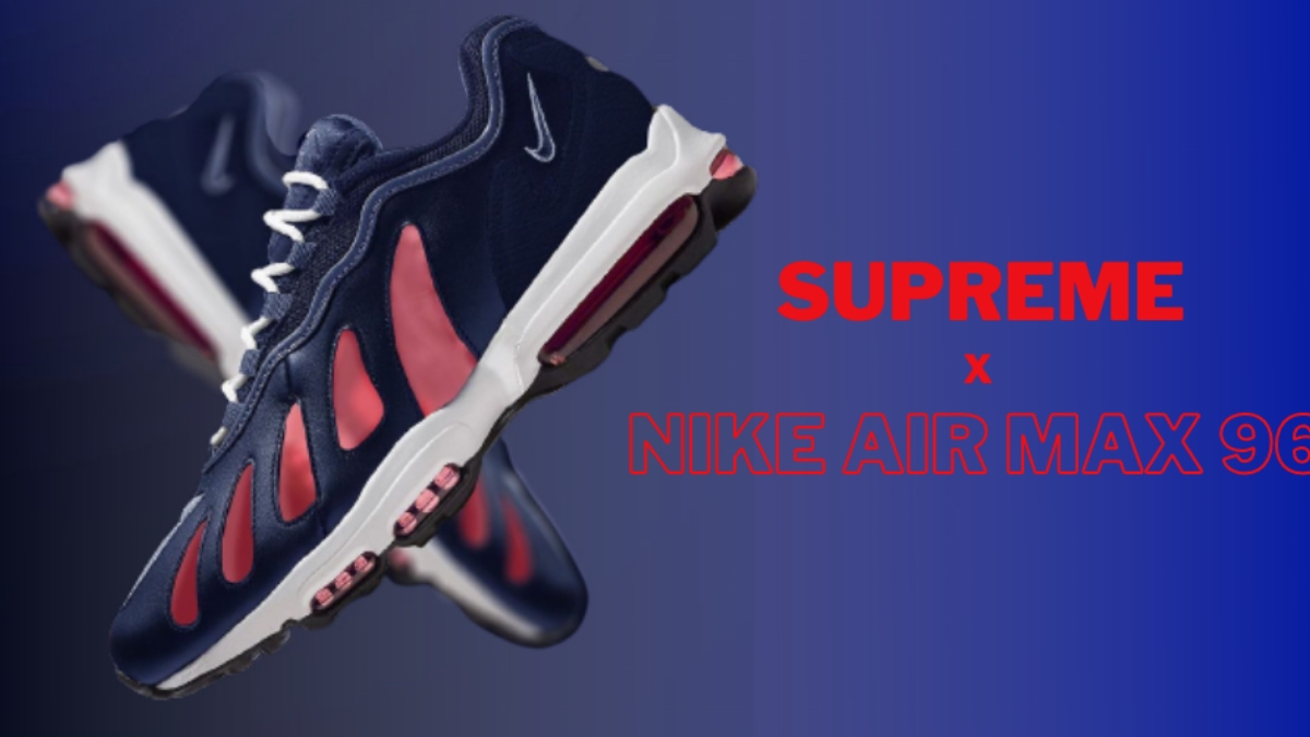 The Supreme x Nike Air Max 96 comes in three colourways