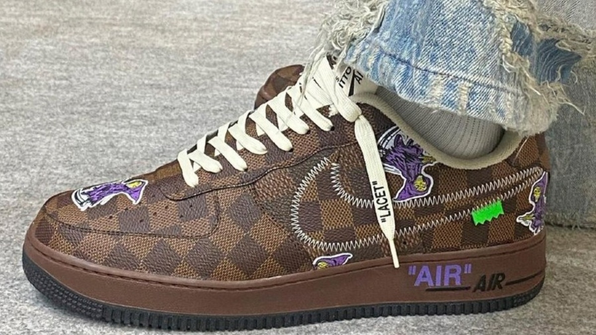 Images emerge of Louis Vuitton x Nike Air Force 1 collab