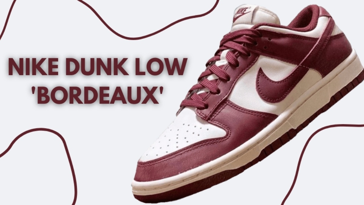 The Nike Dunk Low comes out in Burgundy