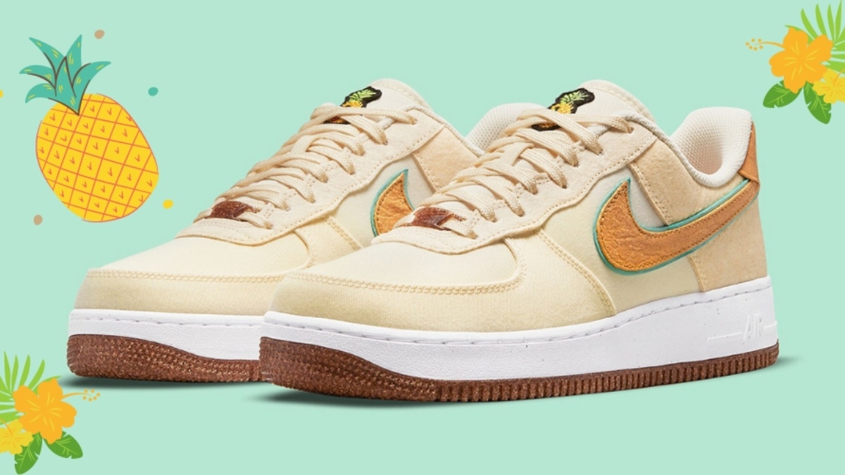 The new Nike Air Force 1 Happy Pineapple 'Coconut Milk' celebrates summer 🥥