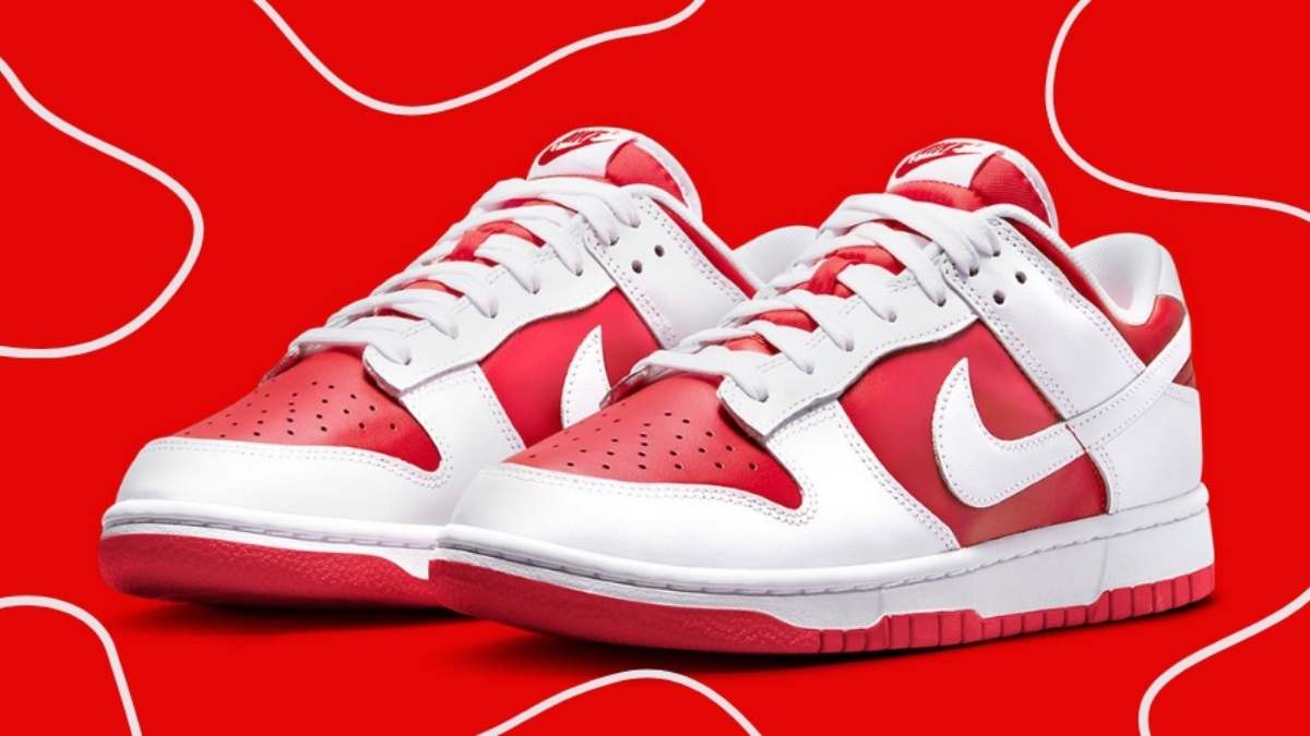 The Nike Dunk Low Retro 'University Red' drops on 30 July