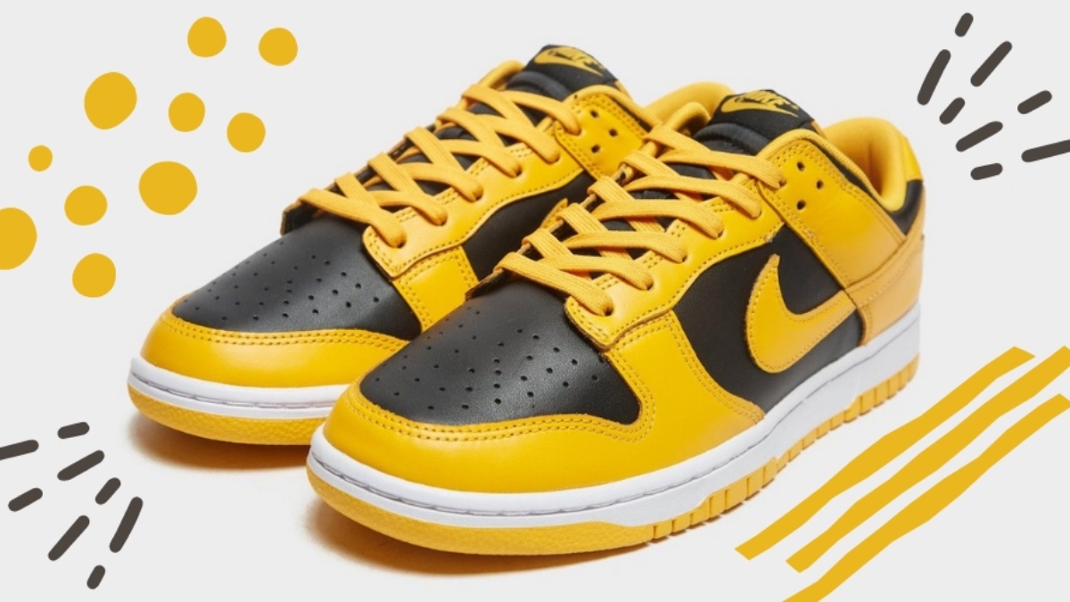 The official images of the Nike Dunk Low 'Goldenrod'