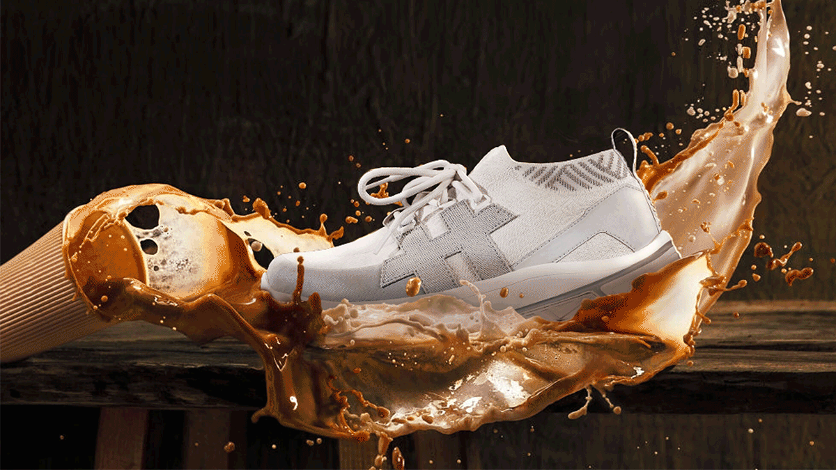 Rens presents NOMAD, a sustainable performance sneaker made from coffee
