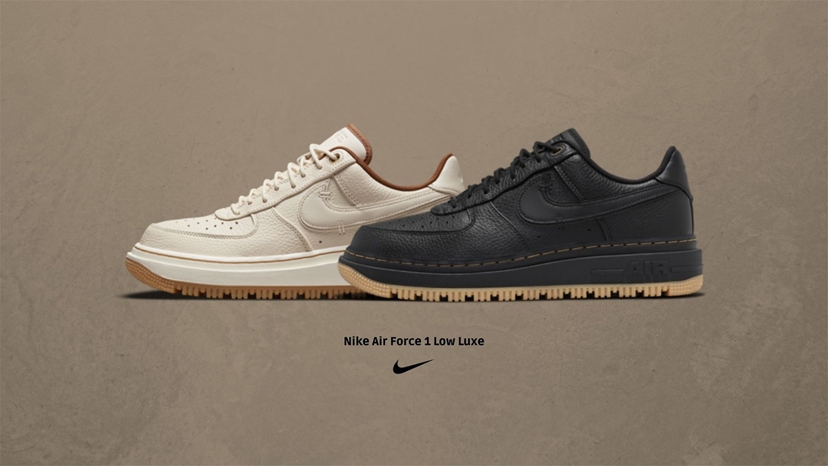 Ready for the cold months with the new Nike Air Force 1 Low Luxe 'Pecan' and 'Black Gum'