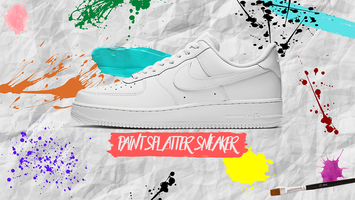Make your own 'Paint Splatter' Sneaker