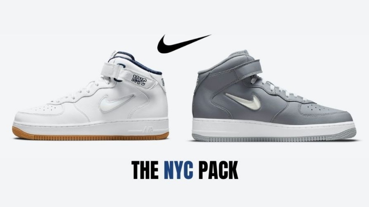 The Air Force 1 Mid comes with a NYC Pack