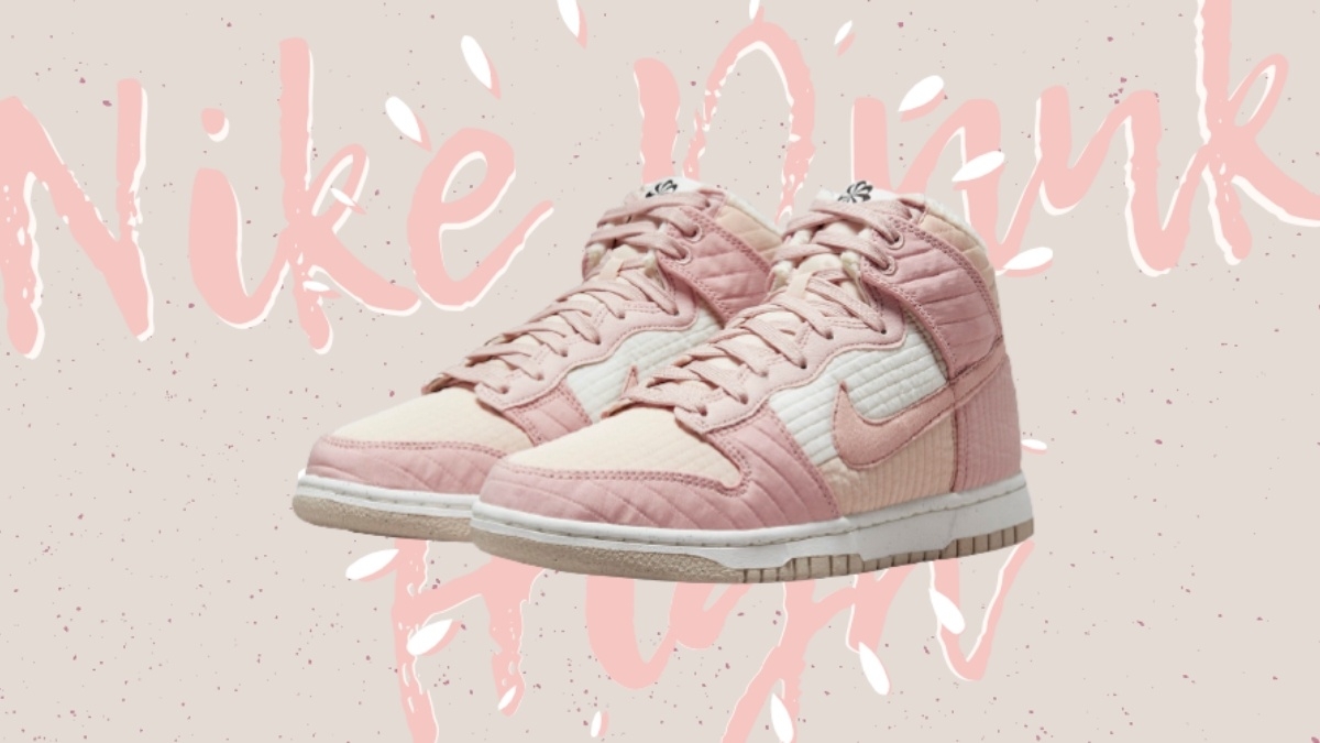 A dreamy design appears on the Nike Dunk High