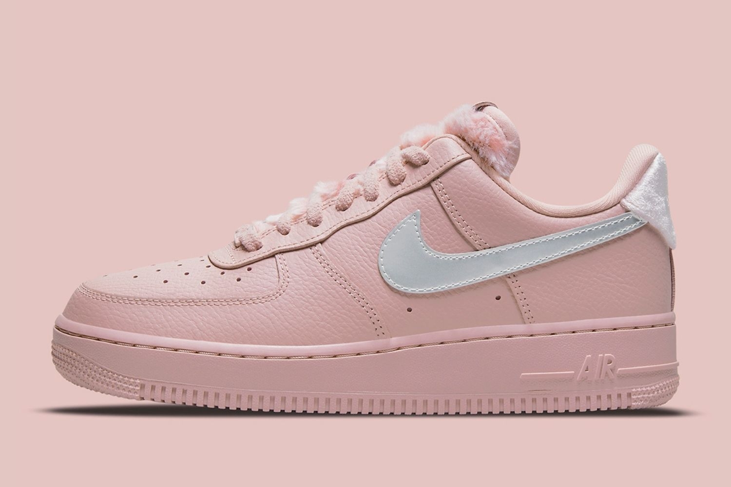 The Air Force 1 Low 'Pink Sherpa' is ideal for winter
