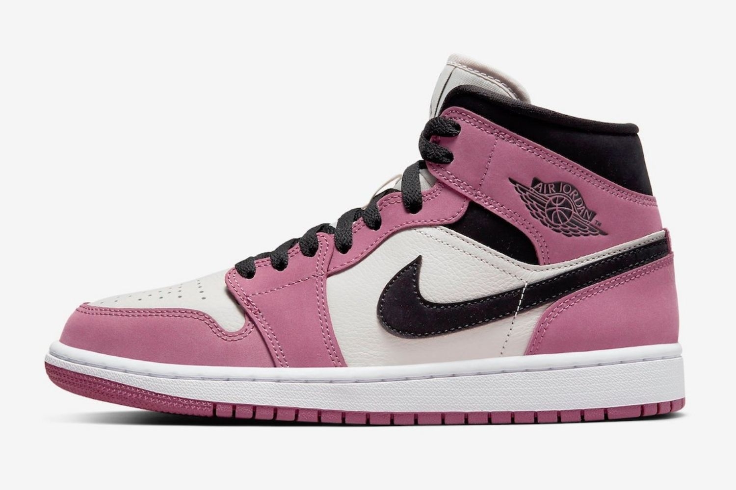 The Air Jordan 1 Mid gets a 'Berry Pink' colorway