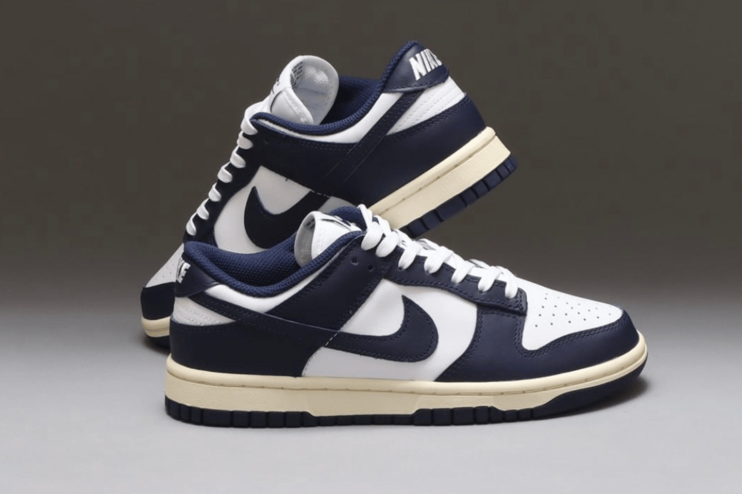 This is the Nike Dunk Low 'Vintage Navy'