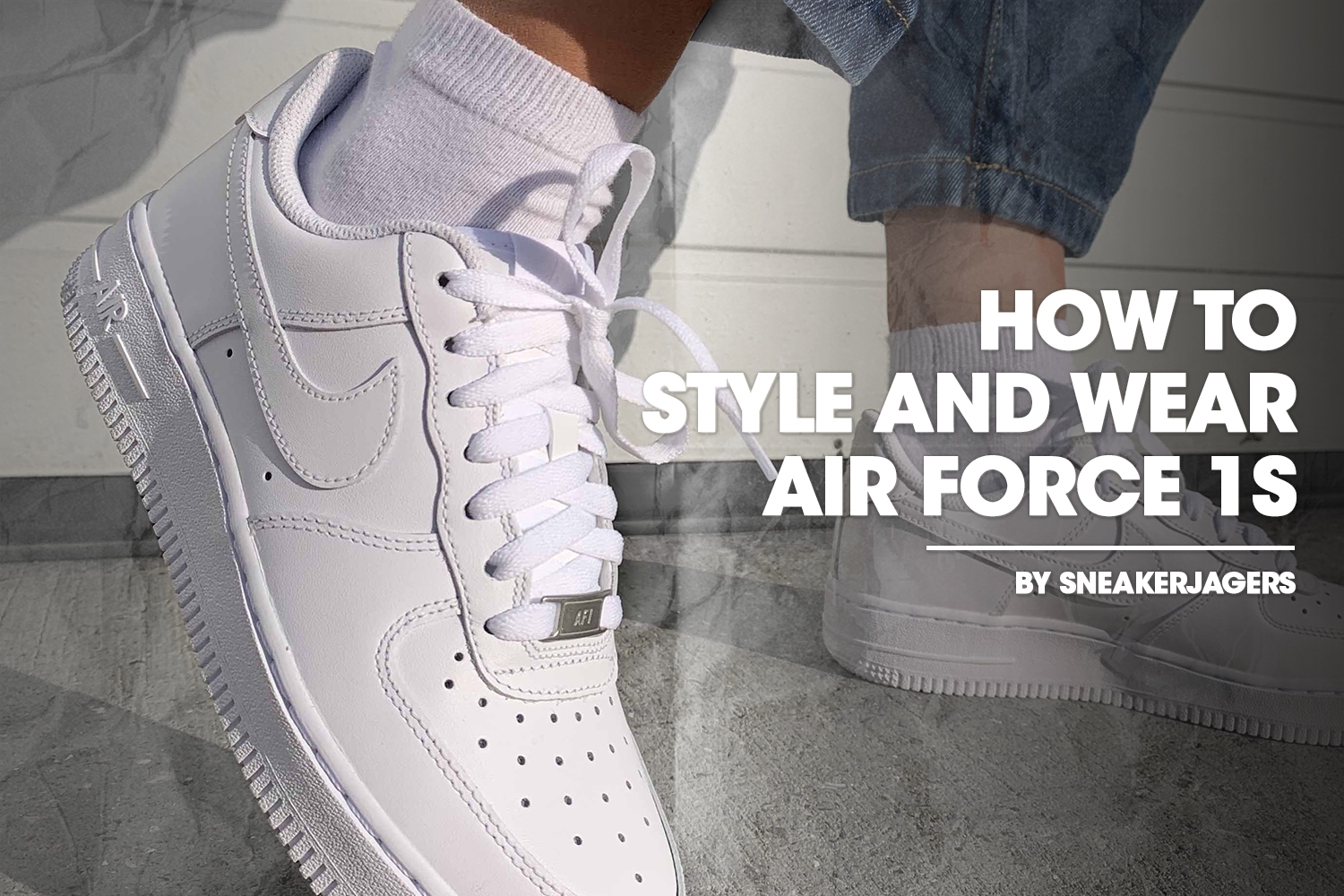 How to style: All-white Nike Air Force 1 's