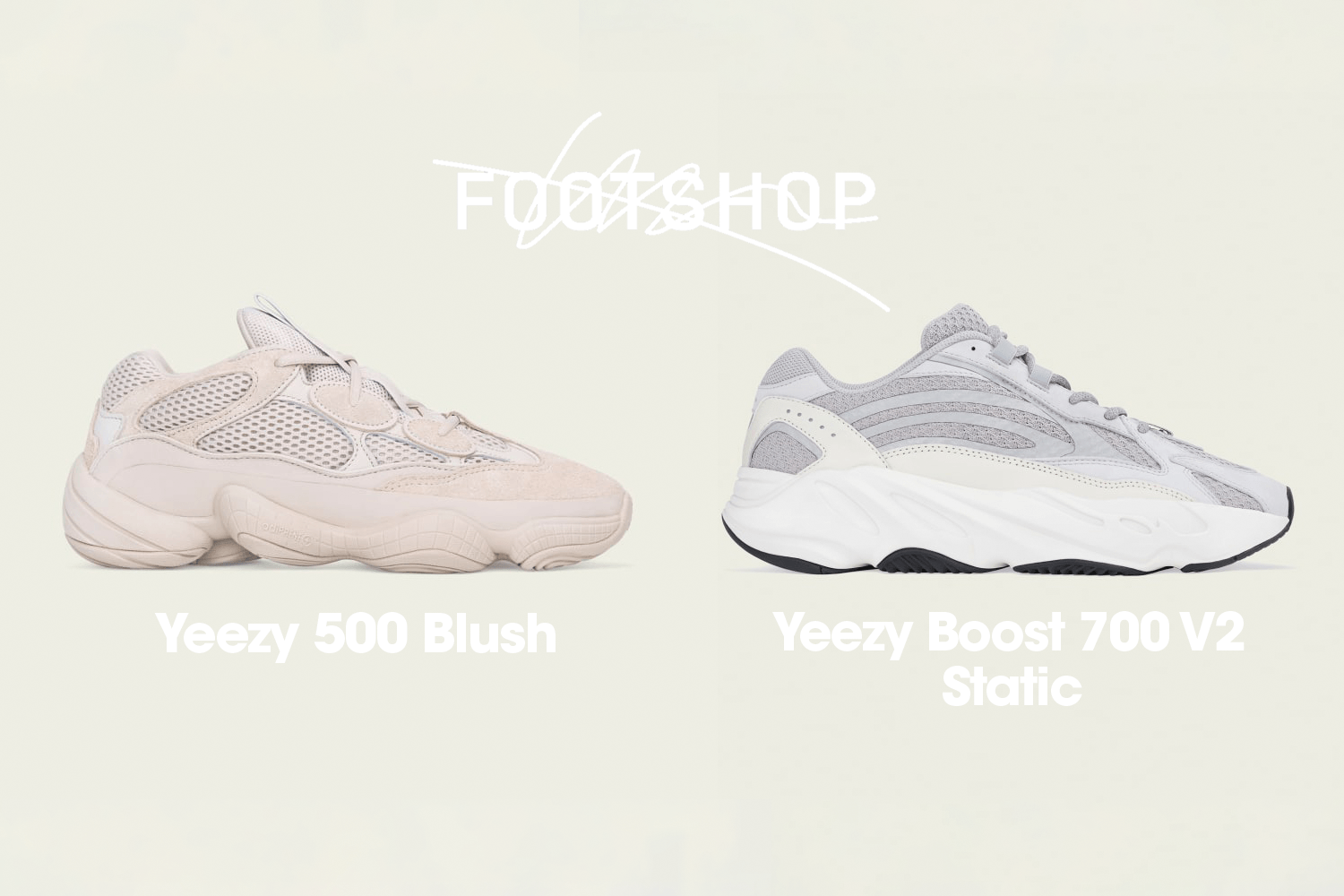 Yeezy 500 'Blush' and Yeezy 700 'Static' get a restock at Footshop