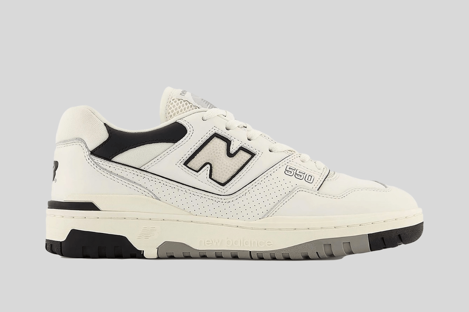 The New Balance 550 will drop in a 'Cream Black' colorway