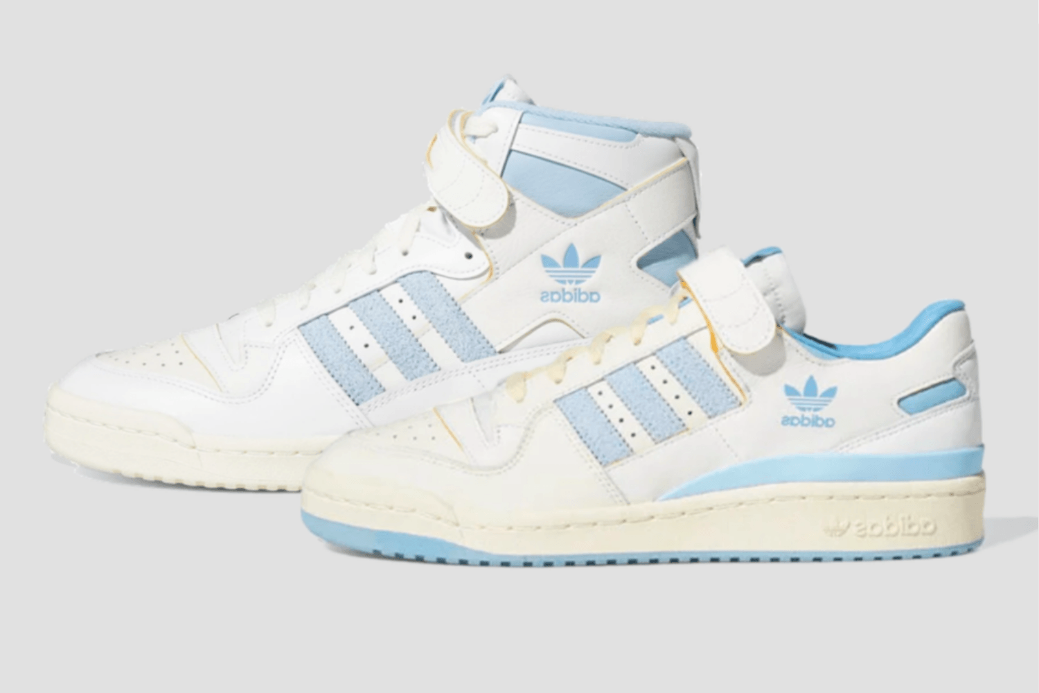 The 'Carolina Blue' colorway comes to the adidas Forum