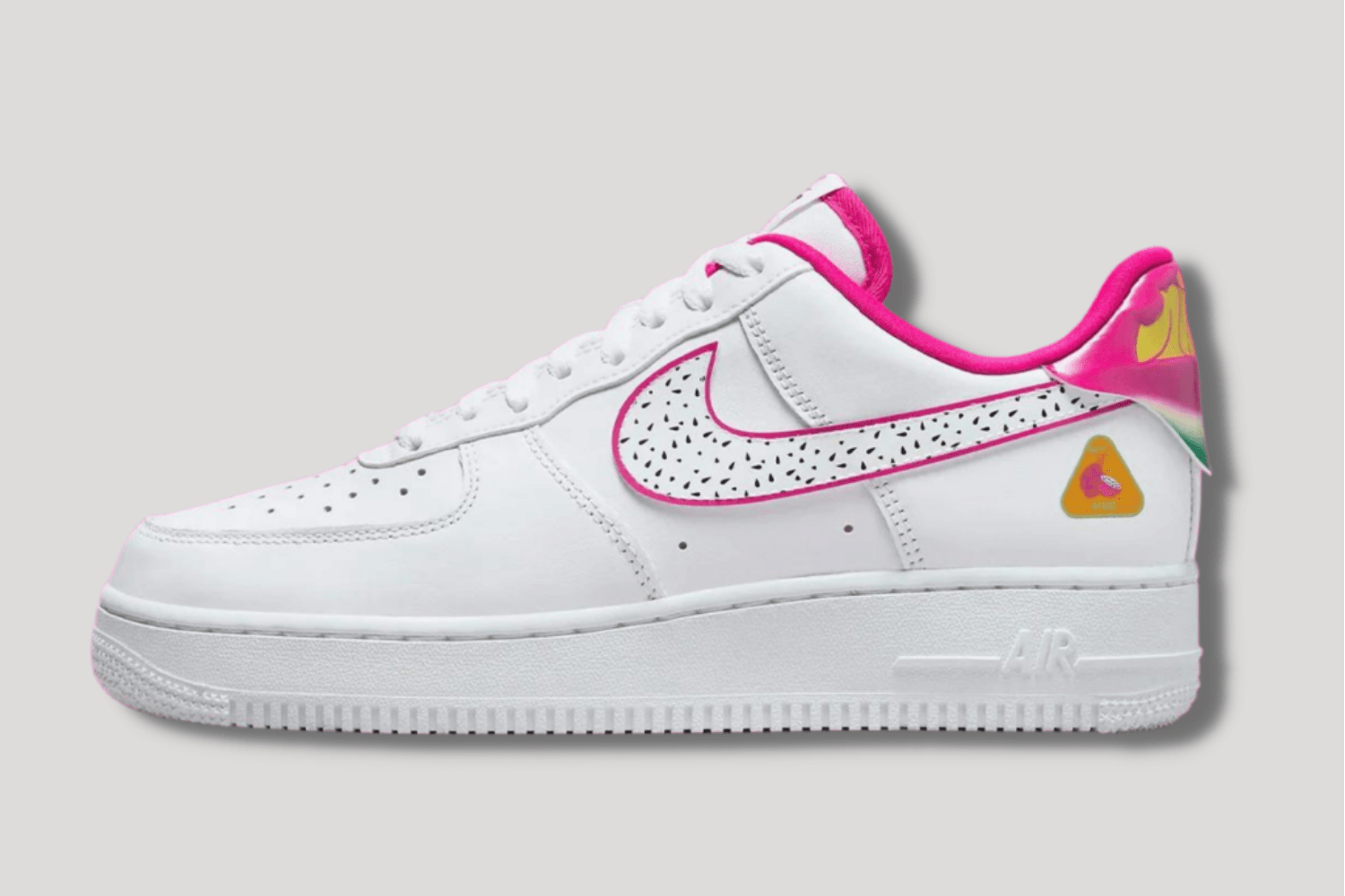 The Nike Air Force 1 'Dragonfruit' in detail