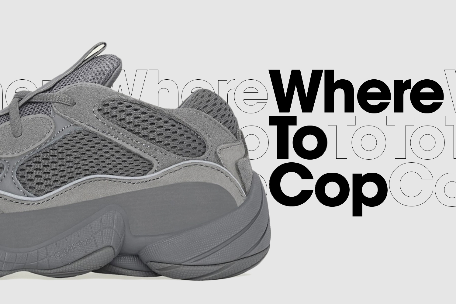 Where to cop: the adidas Yeezy 500 'Granite'