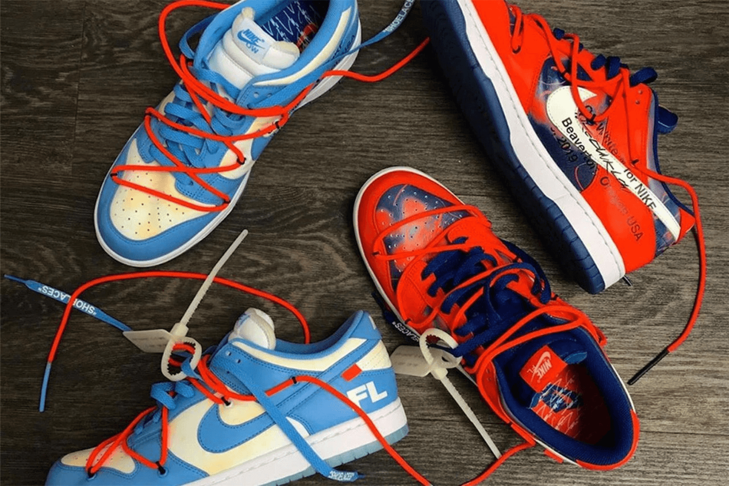 The Off-White x Futura x Nike Dunk Low pack is coming this year