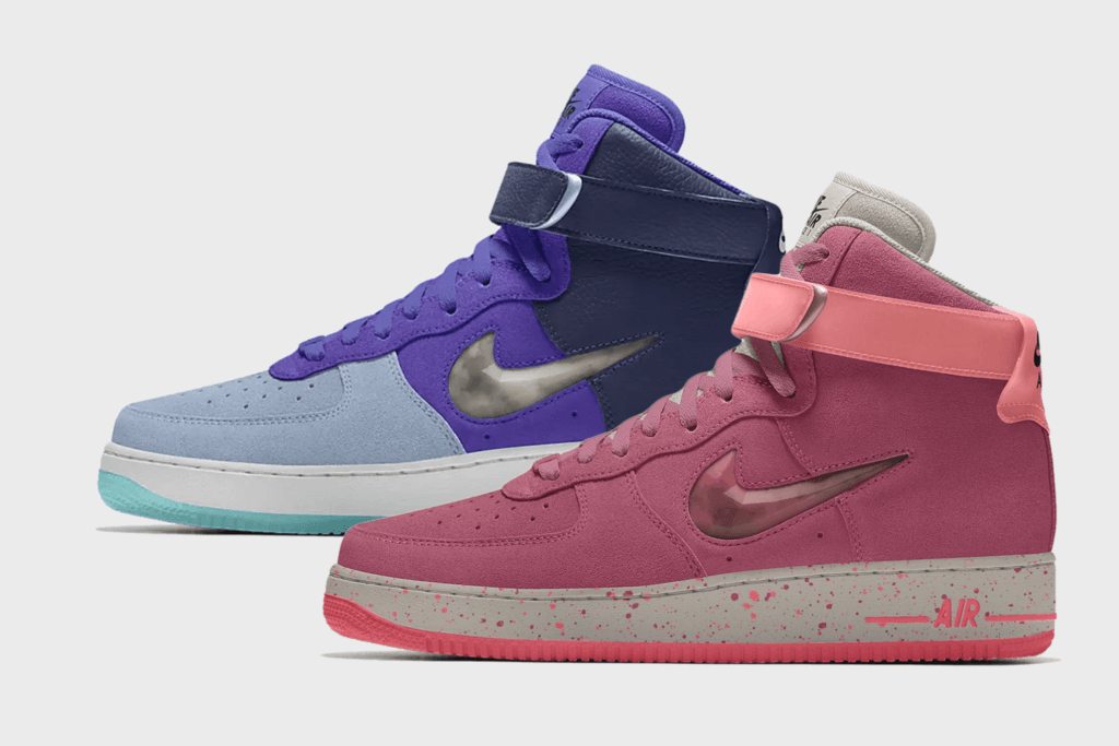 New Nike By You Air Force 1 High options