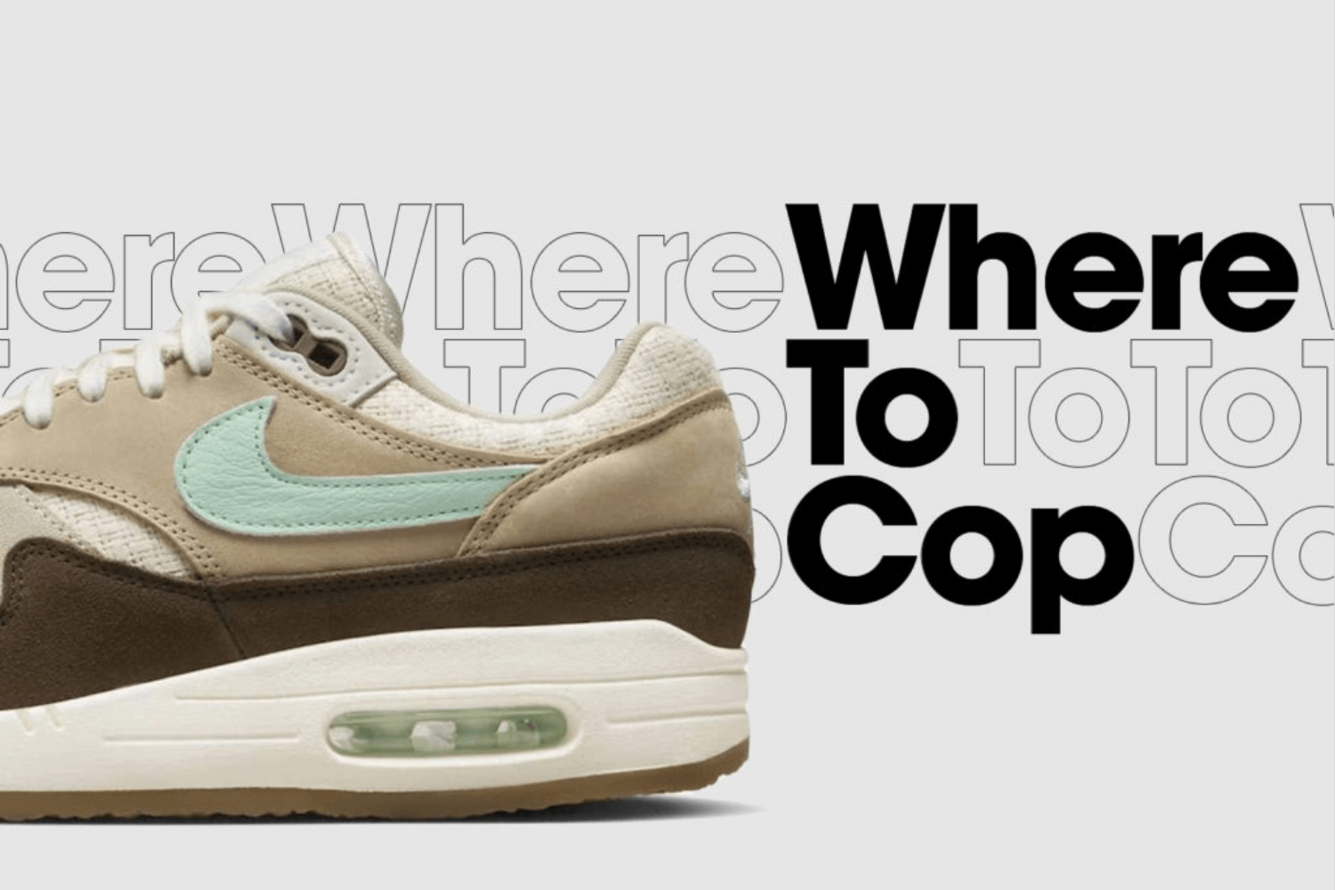Where to cop: the Nike Air Max 1 'Crepe Hemp'