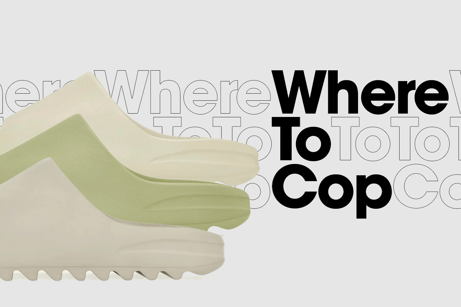 Where to cop: adidas Yeezy Slide 'Resin', 'Bone' &#038; 'Pure'