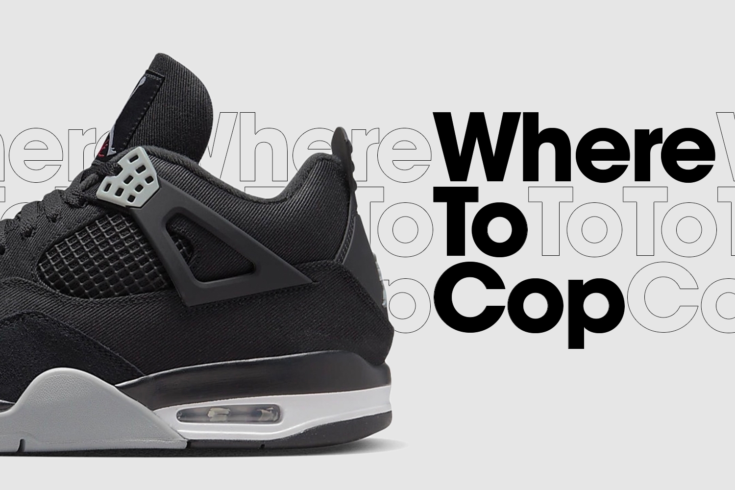 Where to cop: the Air Jordan 4 Retro SE - 'Black Canvas'