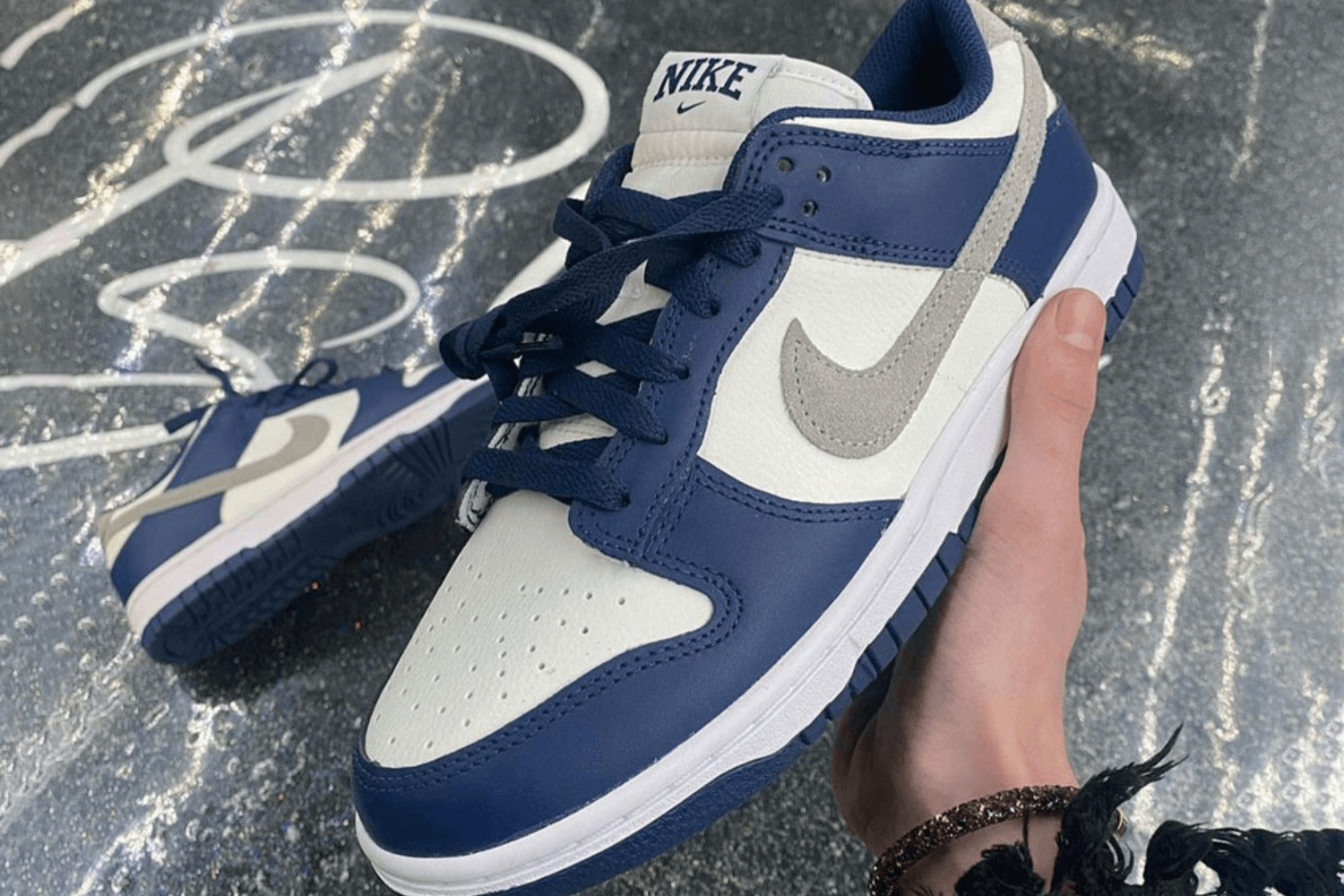 First images of the Nike Dunk Low 'Midnight Navy'