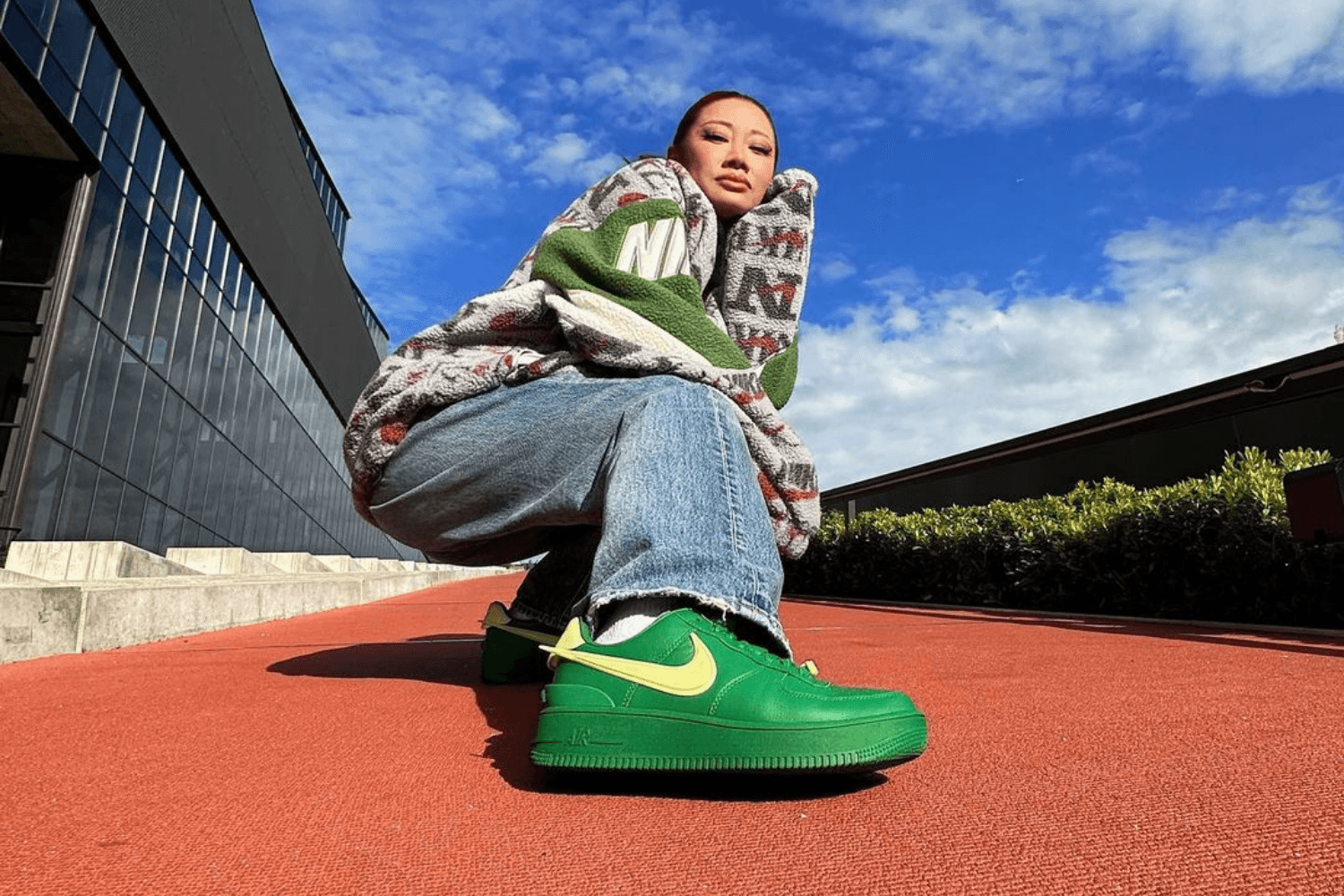Yoon Ahn shows new AMBUSH x Haragz Heeled Sandal Shoes Boots 10906108 Low 'Green/Yellow'