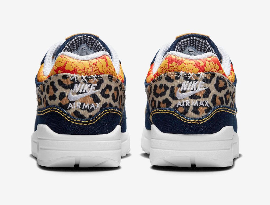 Nike Air Max 1 'Denim Leopard' heeltabs