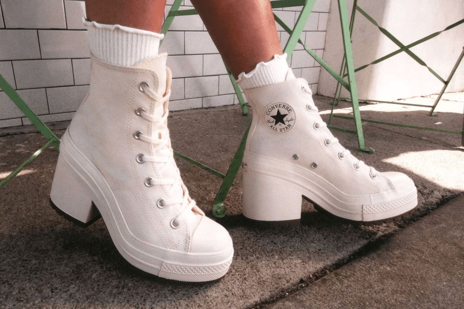 Heels and sneakers in combination: Converse surprises with Chuck 70 De Luxe Heel
