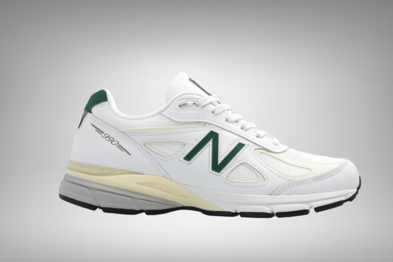 New Balance 990v4 Made in USA 'White &amp; Green' 2023 release