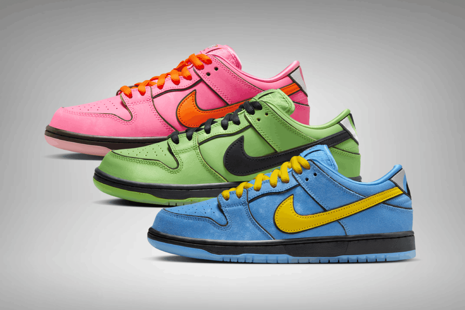 The The Powerpuff Girls x Nike SB Dunk Low pack has a release date