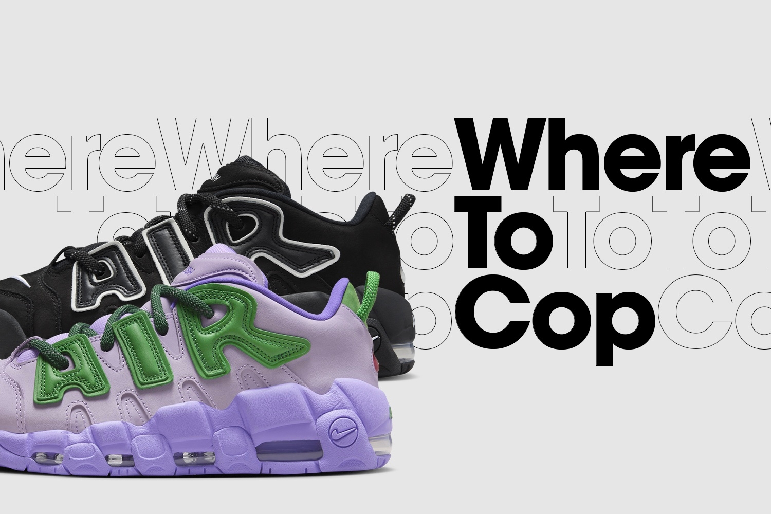 Where to cop: AMBUSH x Nike Air More Uptempo Low pack