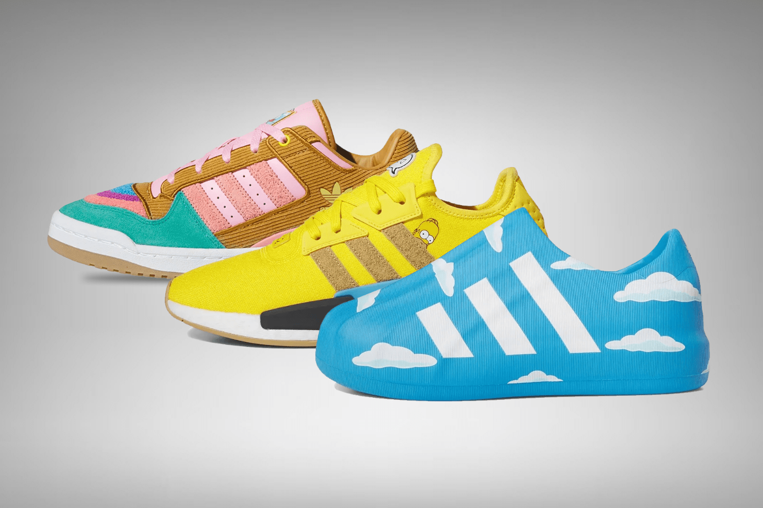 The Simpsons x adidas pack comes with three new designs