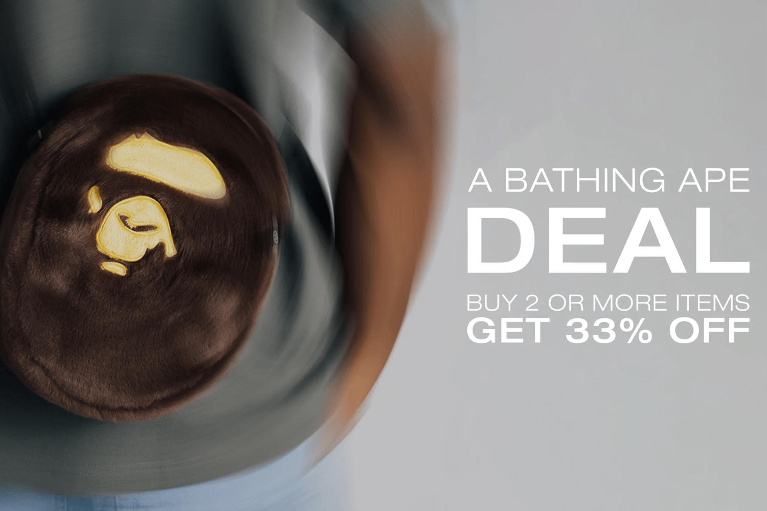 Enjoy a 33% discount on BAPE items at solebox