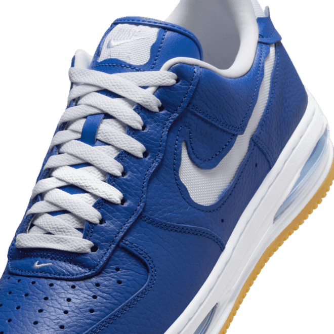 Nike Air Force 1 Low Evo Team Royal laces and tong label