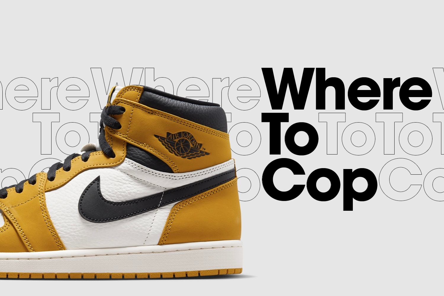 Where To Cop: Nike Air Jordan 1 Retro High OG 'Yellow Ochre'