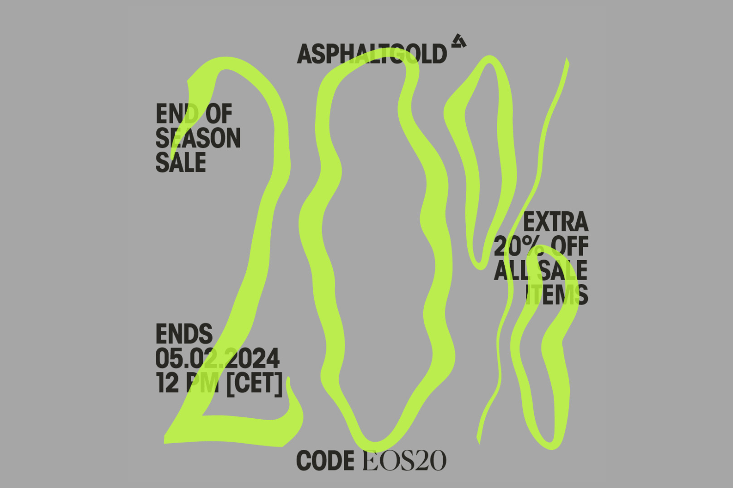 Profit of high discounts at the Asphaltgold End of Season Sale