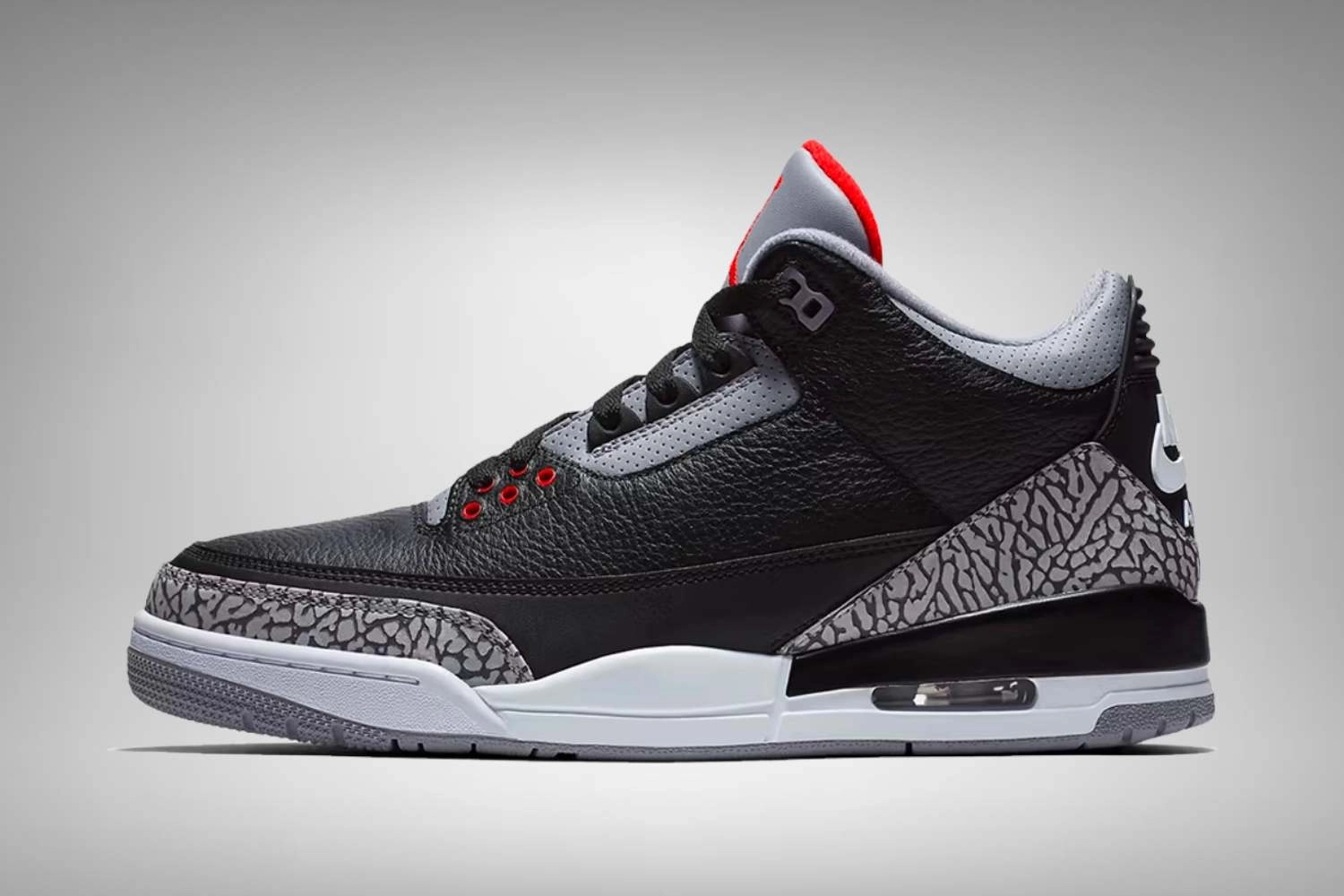 We can expect the Air Jordan 3 'Black Cement Reimagined' in November 2024