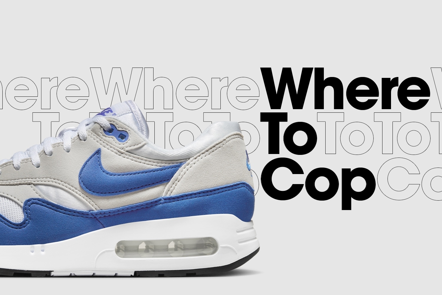 Where to cop: Nike Air Max 1 '86 OG WMNS 'Royal Blue'