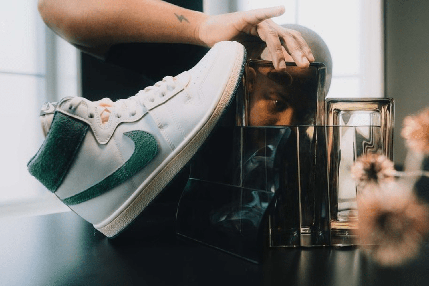 The A Ma Maniére x Nike Air Ship 'Green Stone' appears in 'Obsess The Details' campaign