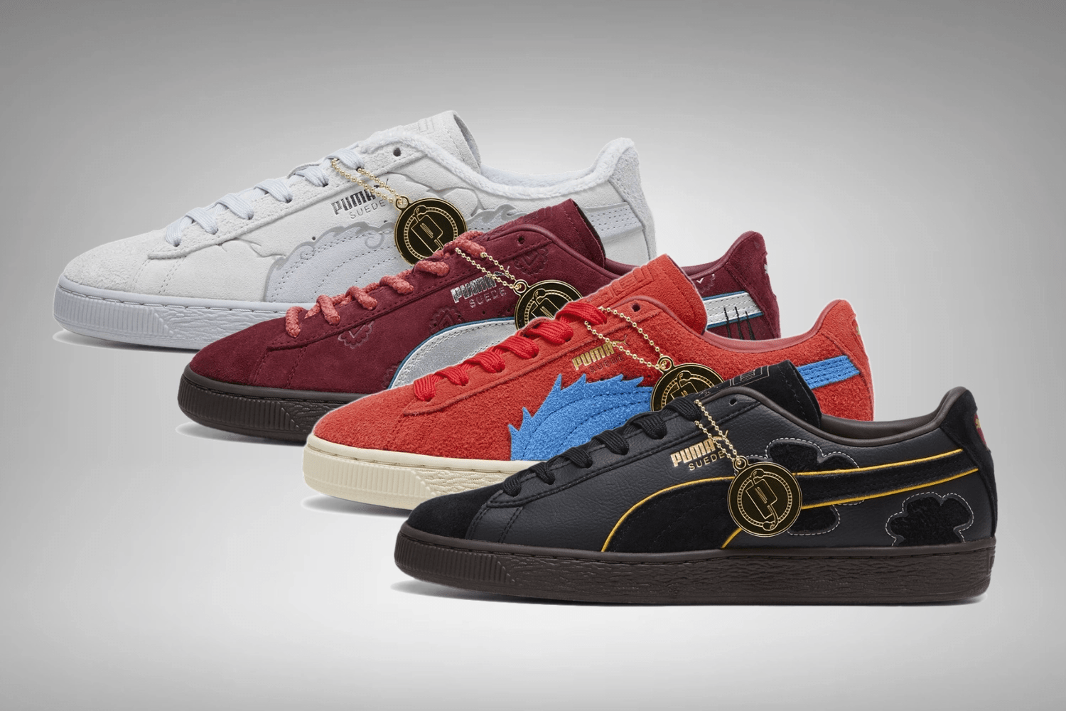 Anime series One Piece inspires new PUMA Suede colorways