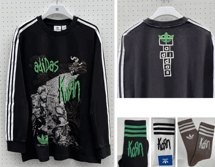 Second collection of Korn x adidas clothing