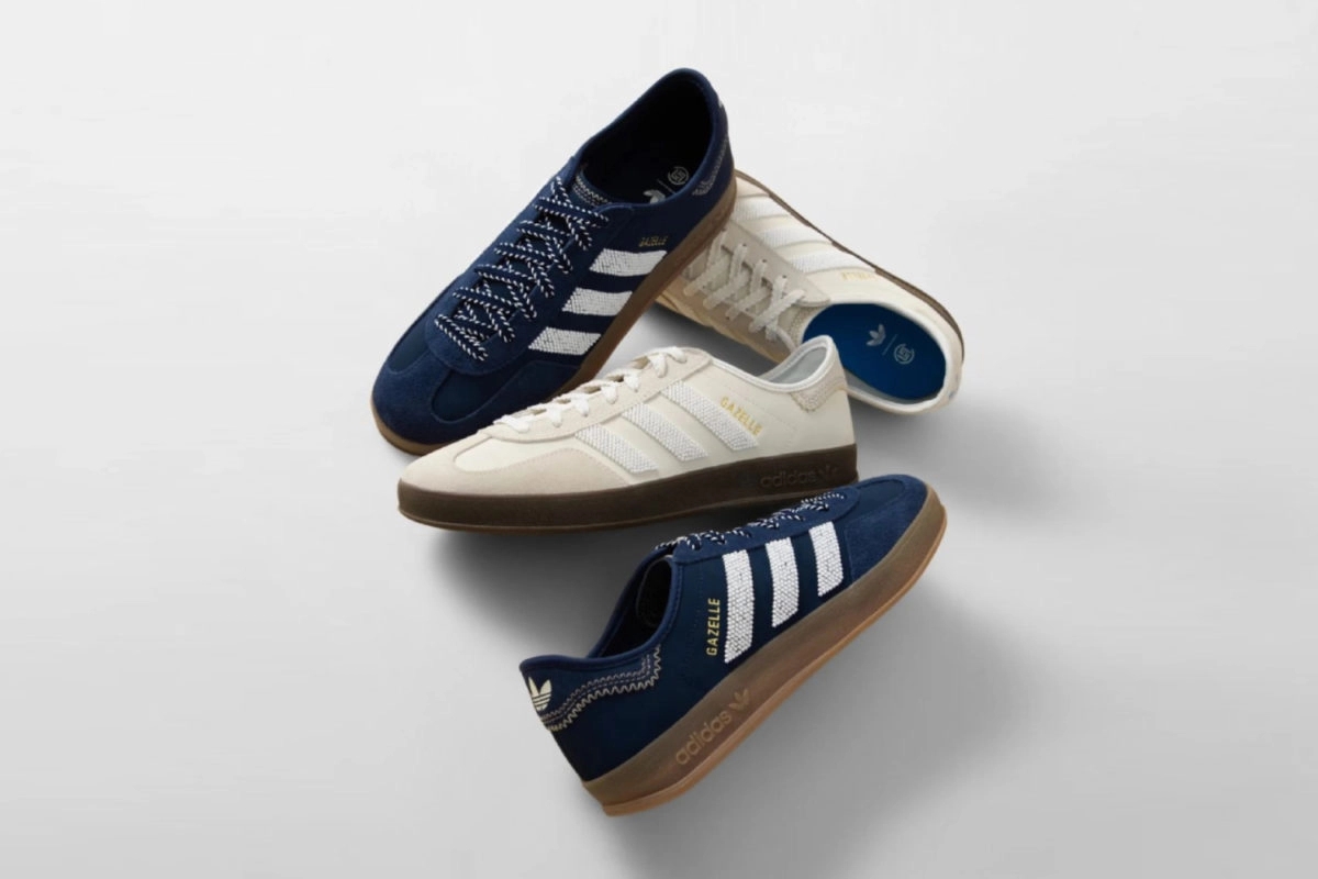 CLOT x adidas debut two fresh Gazelle Indoor colorway