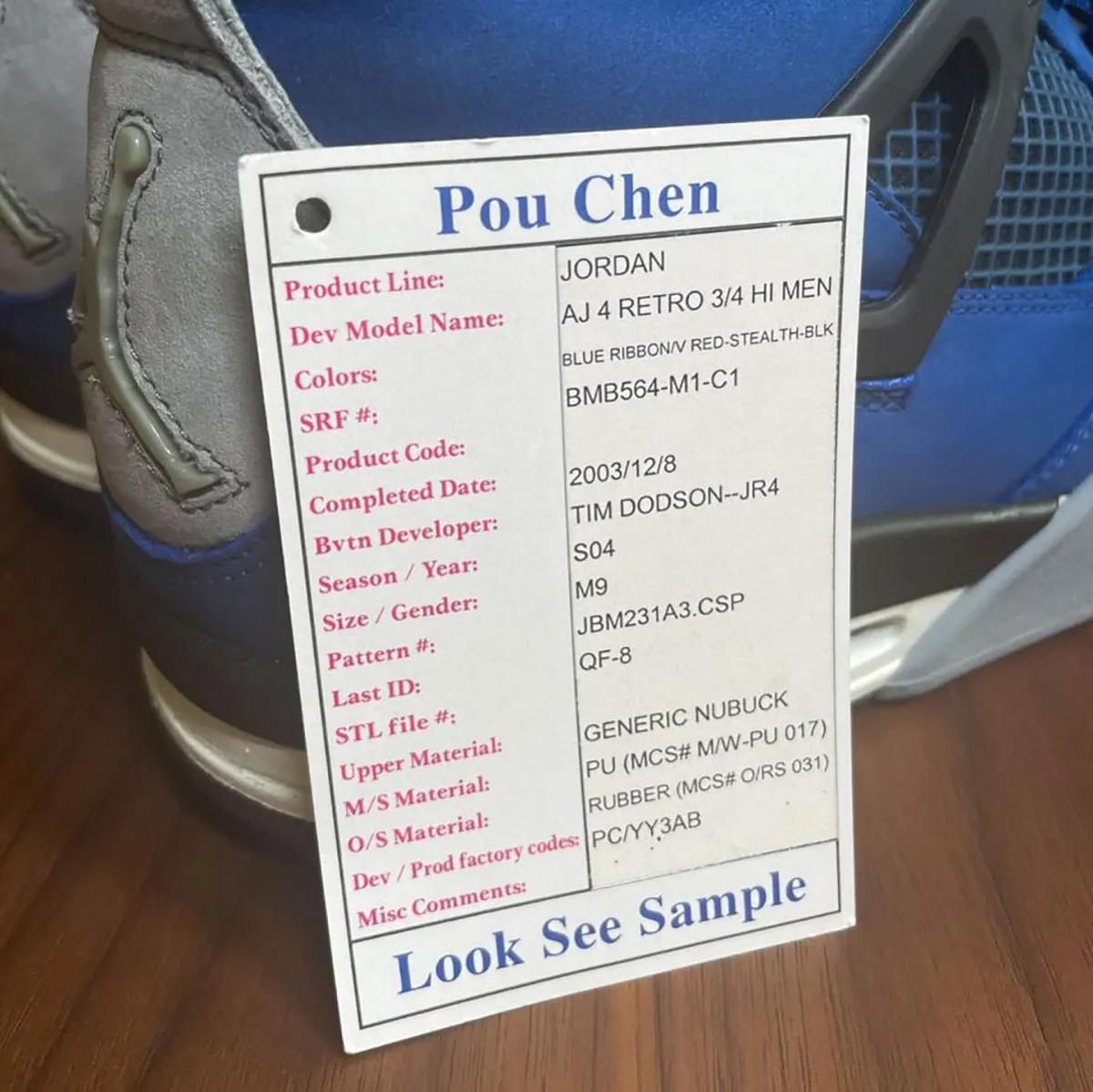 UNDEFEATED x Air Jordan 4 Sample