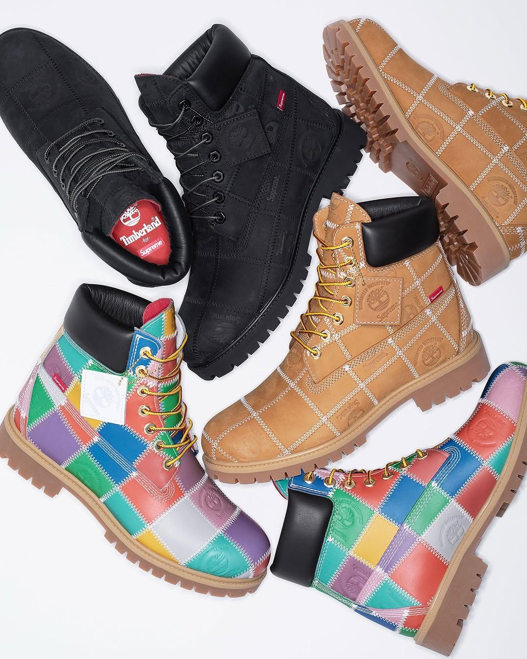 Supreme x Timberland Patchwork