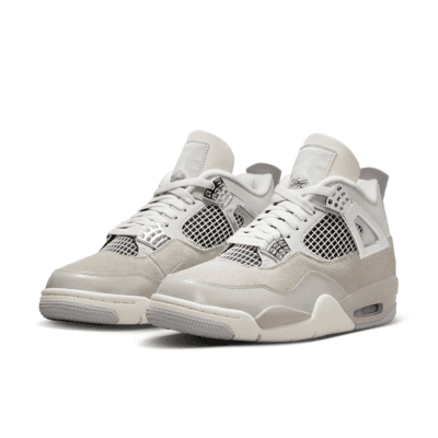 Air Jordan 4 'Frozen Moments' - white and silver