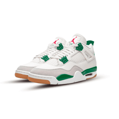 Nike SB x Air Jordan 4 ' Pine Green' - green and white