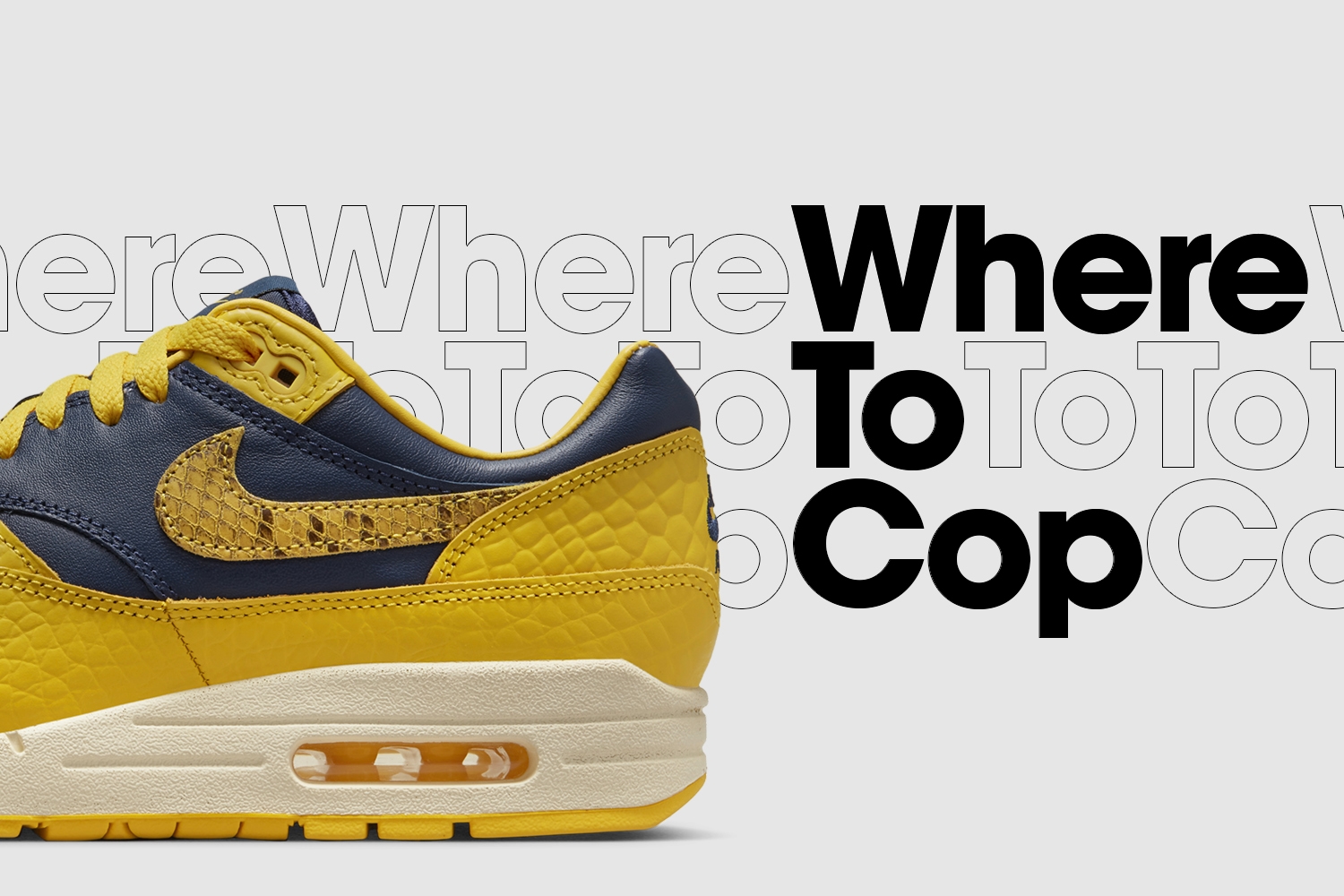 Where to cop: Nike Air Max 1 Premium 'Michigan'
